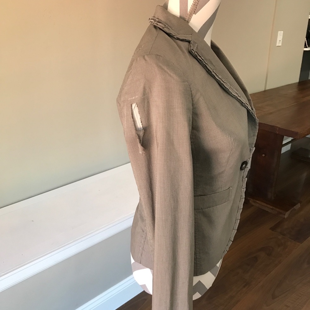 Banana Republic Grey Patchwork Jacket - image 4